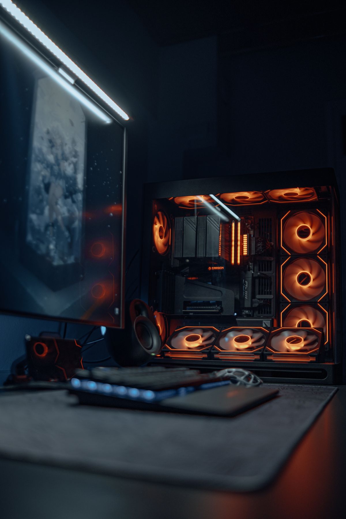 Custom gaming PC tower build